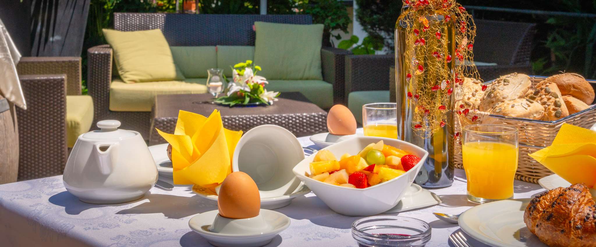 Reichhaltiges Frühstücksbuffet